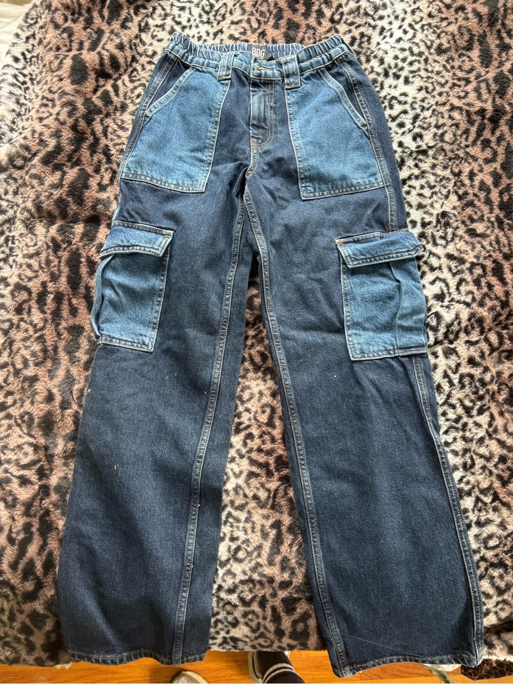 Denim Cargo Pants / jeans- Blue